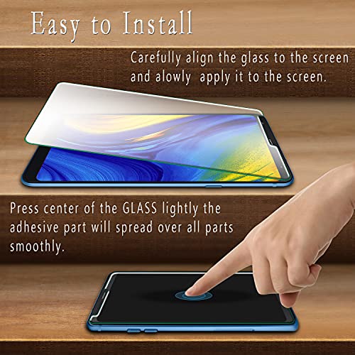 Image of HPTech LG Stylo 4 Screen Protector - [2-Pack] Tempered Glass Film for LG Stylo 4 Easy Install, Bubble Free with Lifetime Replacement Warranty