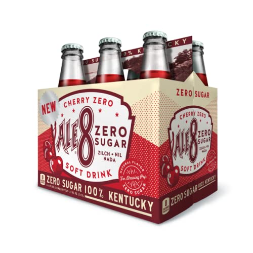 Ale 8 One Special Edition Cherry Zero Sugar, 12 ounces (6 Glass Bottles), 100% Kentucky Soft Drink