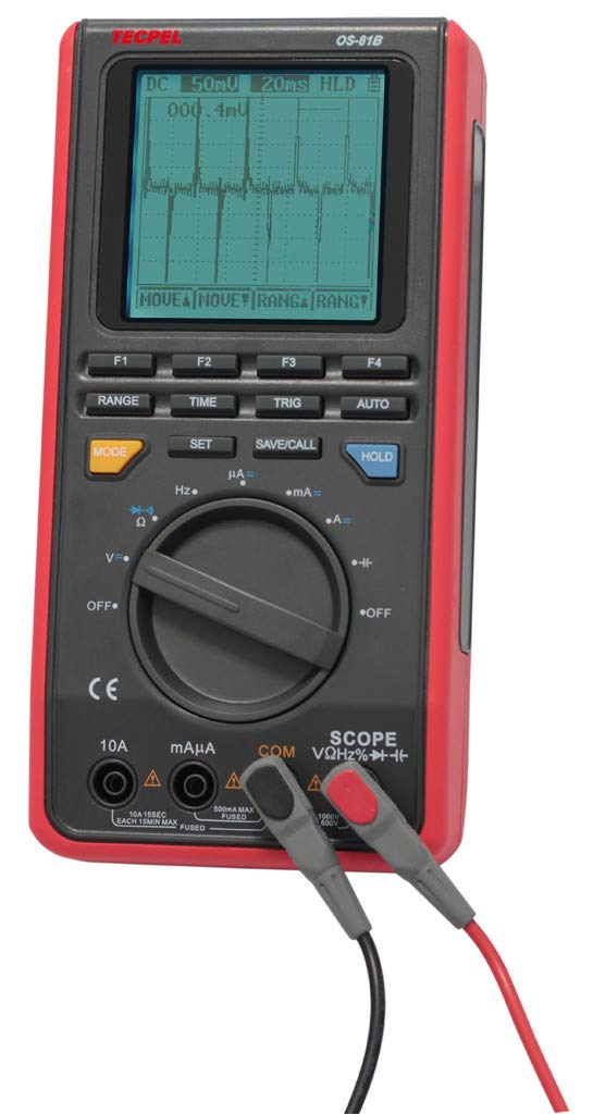 Tecpel Osciloscopio digital de mano de 8 MHz de mano de un canal OS-81B