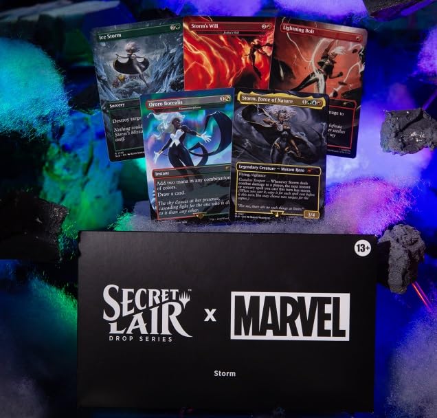 Amazon.com: MTG Secret Lair: Secret Lair x Marvel's Storm (Non-Foil  Edition) : Toys & Games