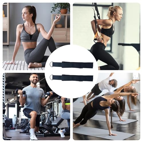 Pilates Banden Voor Reformer Toestel - Elastische Fysieke Band voor Training en Fitness - Dubbele Ring Yoga Strap voor Stretching - Oefeningen Enkel, Kuit en Pols, Training, Dans, Gym e - Afbeelding 5