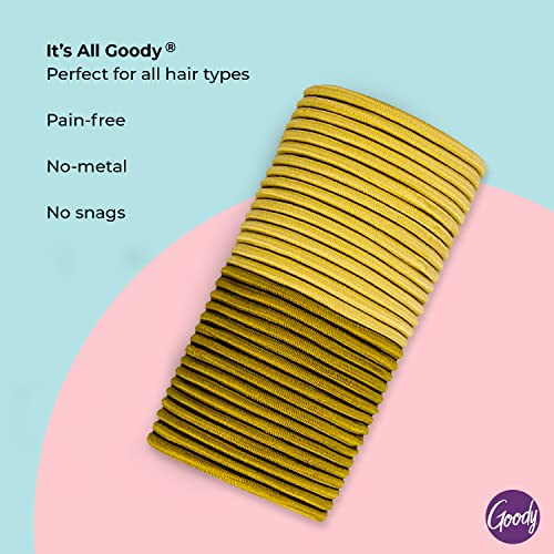 Goody Ouchless Elastic Hair Tie - 32 Count, Blonde - 4MM for Medium Hair - Slideproof Pain-Free Hair Accessories for Men, Women, Boys, and Girls - Perfect for Long Lasting Braids, Ponytails, and More - Image 5