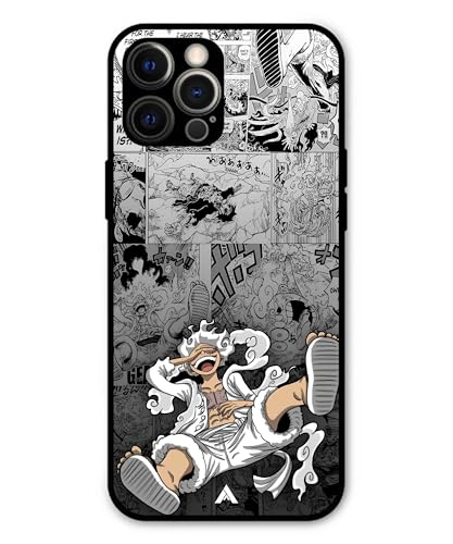 Image of Premium Anime 2 Case for iPhone 12 Pro Max (Glossy Finish) Soft-Touch Metal TPU Back Cover, Shockproof, Designer, Aesthetic Mobile Phone Case