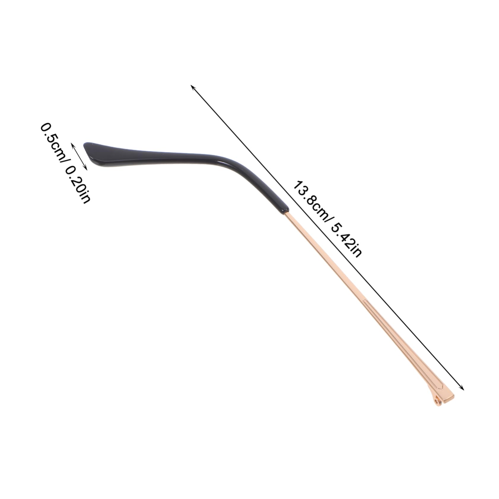 Holibanna Metal Eyeglass Replacement Arms Temple Tips for Glasses Repair Universal Frame Fit
