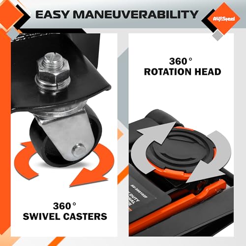 Low Profile Floor Jack 3 Ton (6600 lbs), Heavy Duty Hydraulic Jack for Car, Heavy-Duty Floor Jack with Dual Pistons Quick Lift Pump, Car Floor Jack with Lifting Range 3-1/8'' to 19-7/8''