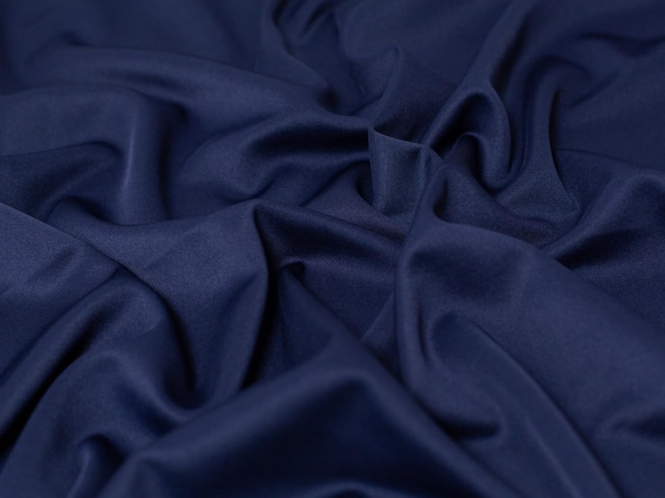 Minerva Core Range Scuba Stretch Knit Fabric Navy Blue - Medium Weight & Suitable for Dressmaking - Approx Width: 160cm / 64" - Sold per metre
