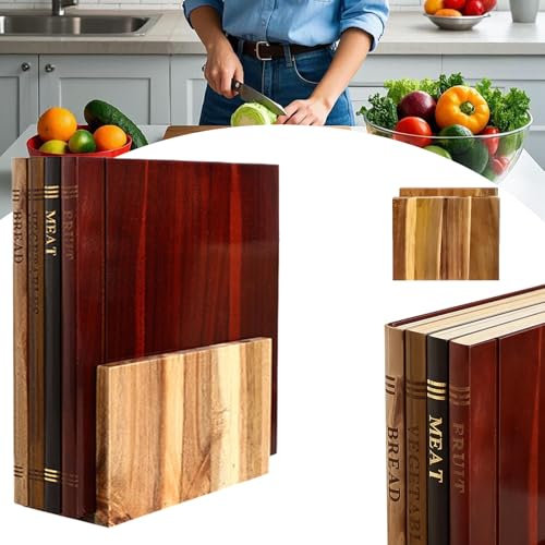 2026 Upgraded Book Cutting Board Set Of 3 With Stand
