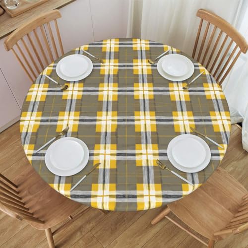 Nappe ronde imperméable et antidérapante en polyester pour table M - 8