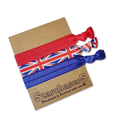 Union Jack Hair Ties or Friendship bracelets set of 3 Amazon.co.uk