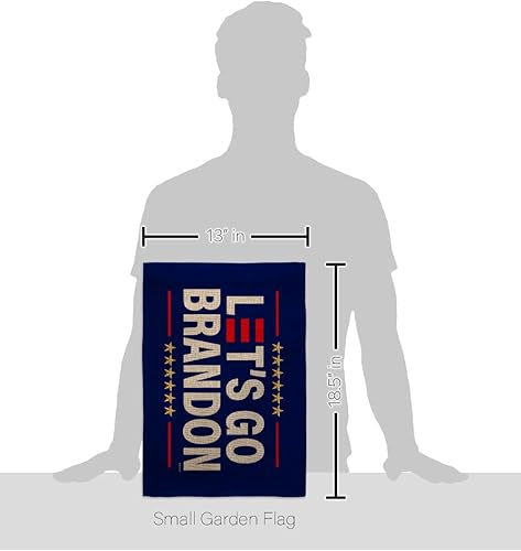 Miniatura 2 de FJB Flag Let's Go Brandon Bandera de arpillera azul para jardín, presidente político, demócrata, republicano, fiesta de té, Estados Unidos, Estados