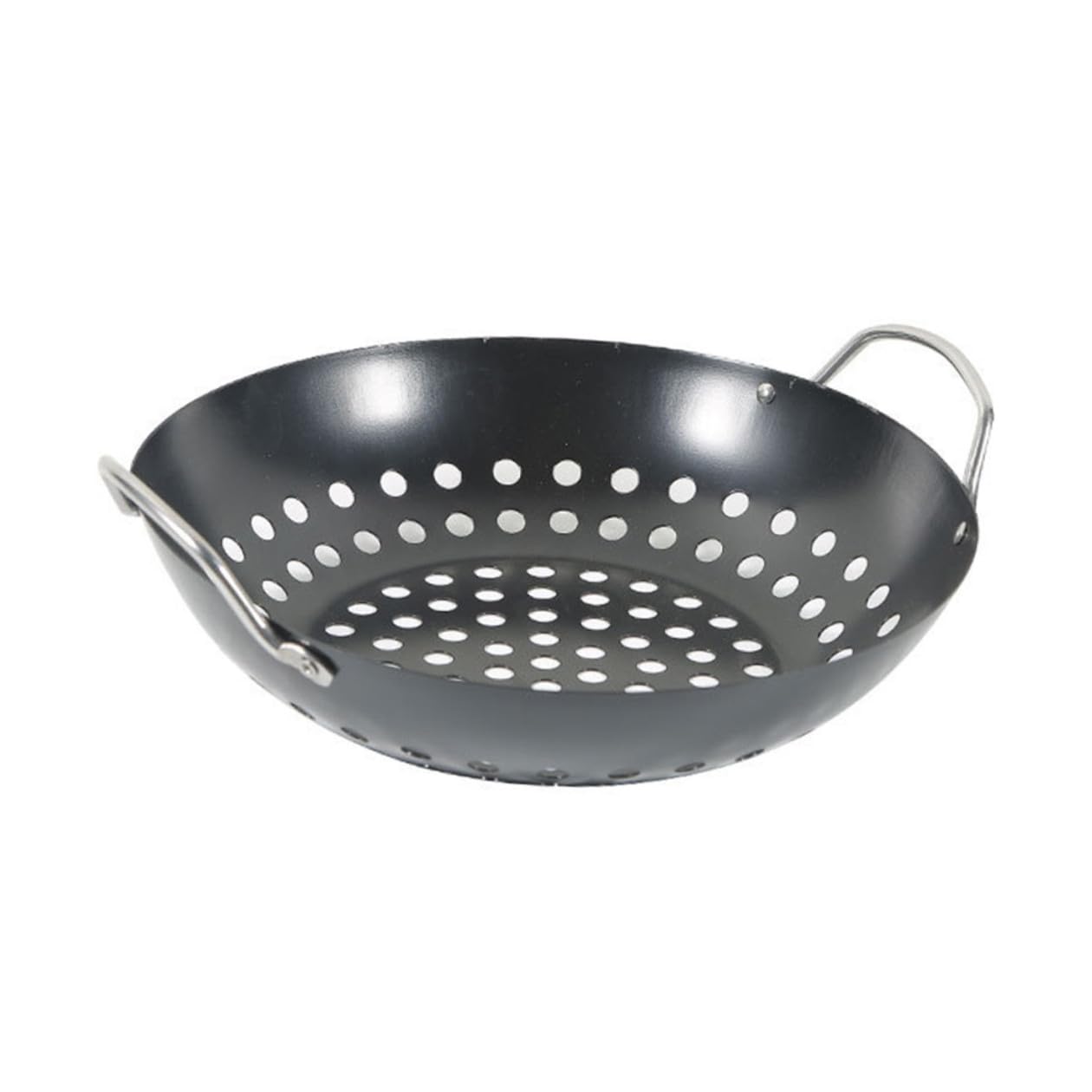 Cestello Griglia Multifunzione Antiaderente per Barbecue Doppia Impugnatura, Cestino per Grigliare Verdure Resistente e Comodo, Accessorio per Barbecue Esterno e Domestico