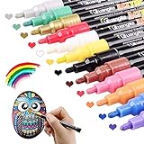 Geeignet für alle Menschen--Wasserfest Paint Marker Set für alle. Keine notwendige Kunsterfahrung. Jeder kann lernen - Kinder und Erwachsene. Unsere Wasserfeste Stifte können Ihre Anforderungen zu 100% erfüllen.（Aufgrund der schnelltrocknenden Eigenschaften von Acrylstiften wird jeder unserer Stifte einzeln verpackt, was die Konservierung erleichtert.）