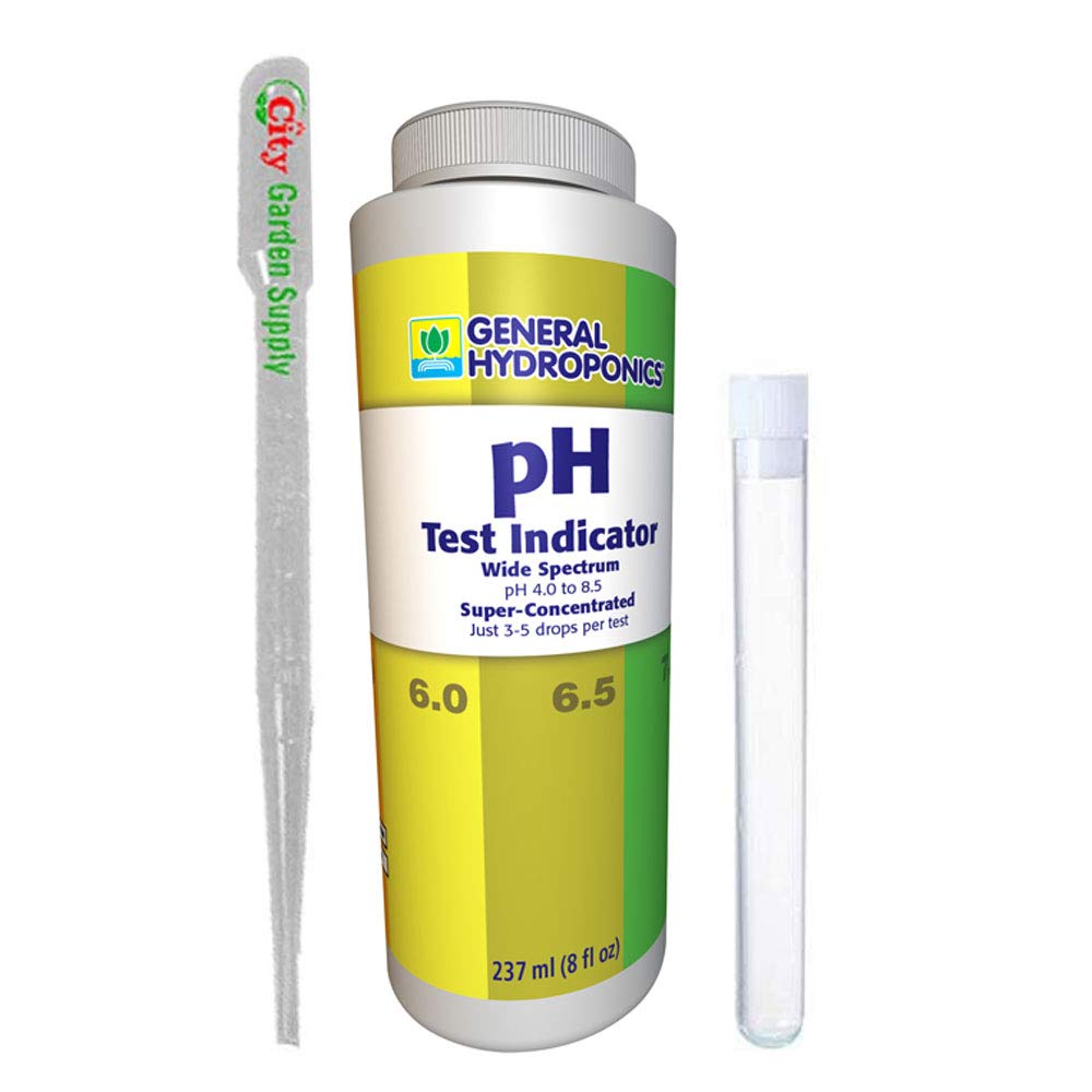 General Hydroponics GH pH Test Indicator 8 oz (722145) - pH Test Kit (1 Count) - Litmus Paper