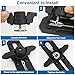 Omoojee Kayak Anchor Cleat for Kayak Track Mount, Rope Cleat for Kayak Rail Mount Accessories, 1 Pack, Black