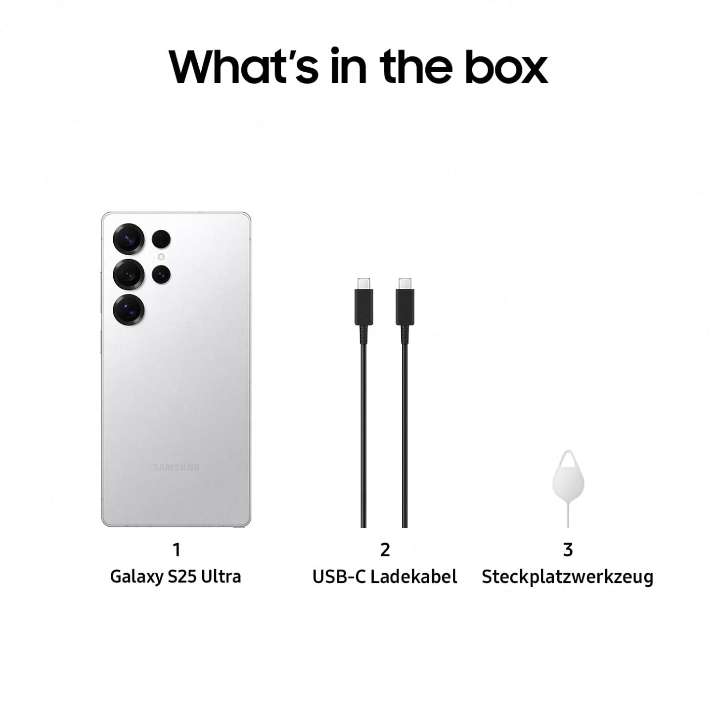 Samsung Galaxy S25 Ultra AI Smartphone mit Galaxy AI, Ohne Vertrag, Handy mit Android, 12 GB RAM, 512 GB Speicher, 200-MP-Kamera, Titanium Whitesilver, 3 Jahre Herstellergarantie (Generalüberholt)