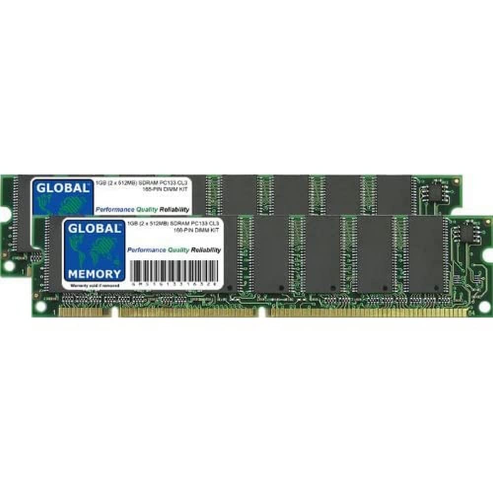 Kit RAM 1Go (2x512Mo) PC133 SDRAM 133MHz 168-pin Pour IMac G3, EMac G4, PowerMac G4