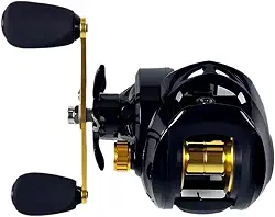 Carretilha Baitcaster Anti-Backlash 19+1 Rolamentos, Alta Velocidade 8.1:1, Força de Tração 15kg, Carretilha para Pesca Esportiva Profissional