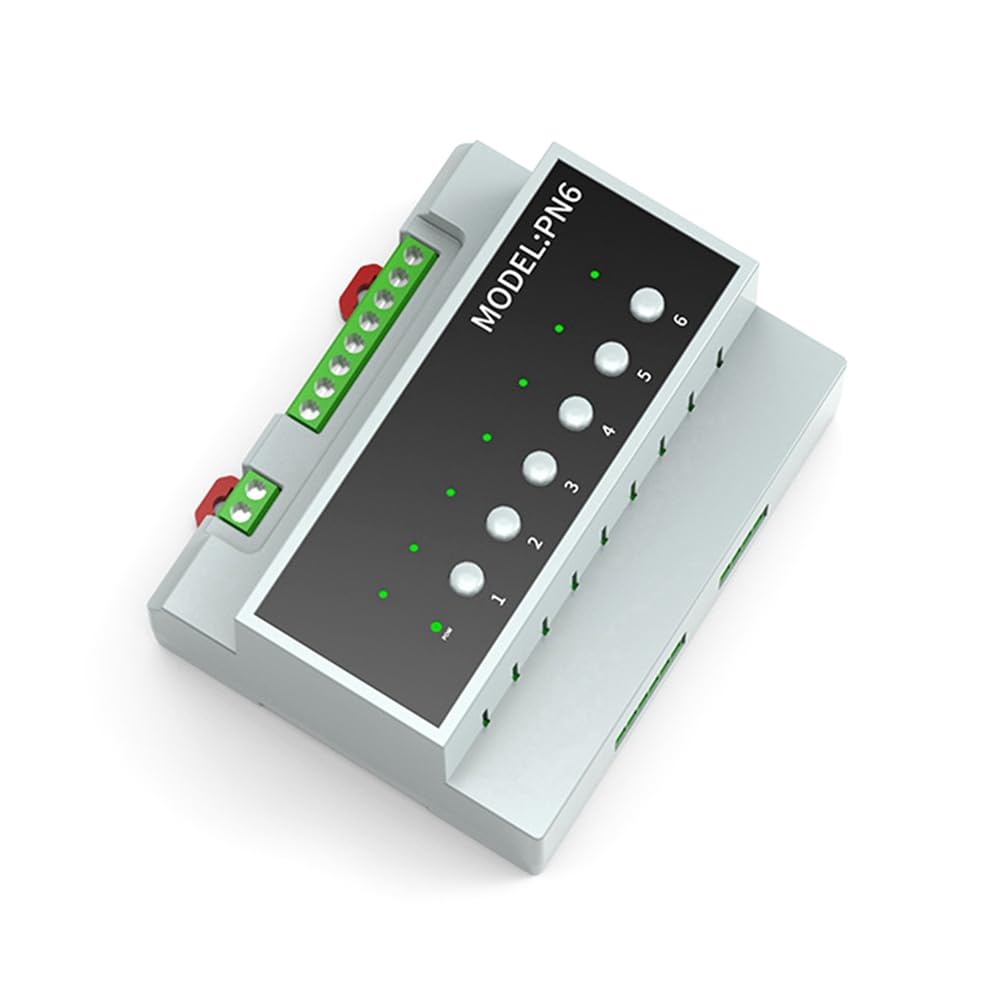 Modulo di Commutazione Relè 6 Canali 16A Tuya Smart Home Modulo di Contatto A Secco per Il Controllo Di Dispositivi Intelligenti