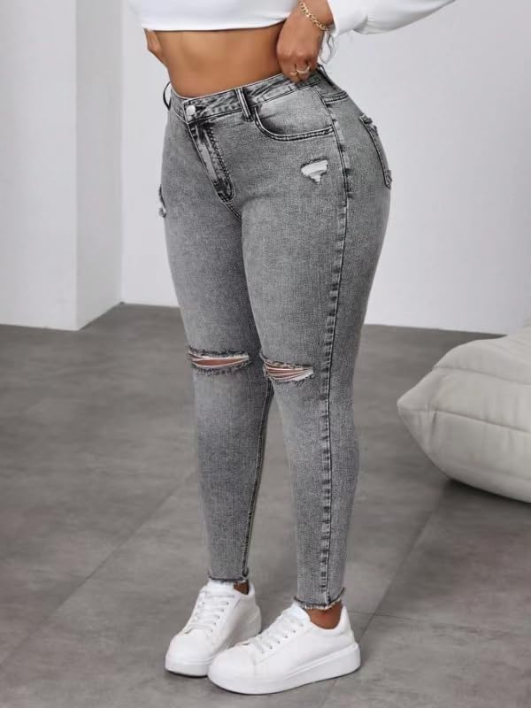 Womens High Waist Stretch Jeans Bell Bottom Jeans Push Up Butt Lifting Skinny Denim Pants3