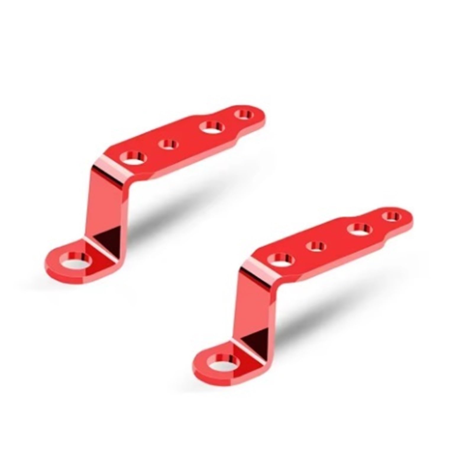 Bracket Light Motorcycle Rearview Mirror Modified Headlight Multi-Functional Spotlight Electric Car Accessories Extension Brackets(2PCS Red)