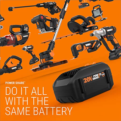 WORX WG620 20V 4.0Ah Hydroshot Cordless Portable Power Cleaner,