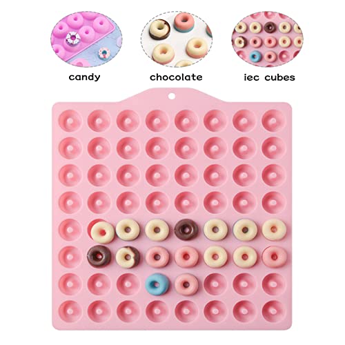 WishesMar Silicone Mould for Chocolate Candy Forming Mold Extra Small Mini Round Donuts Shape - Image 4