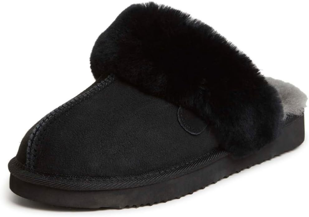 Women's Fireside Sydney Shearling Fur Indoor/Outdoor Scuff Slipper with Wide Widths