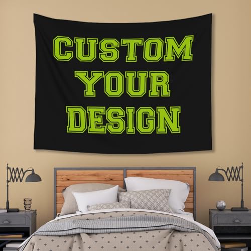 Custom Tapestry For Wall Bedroom Customized Backdrop Personalized Image Text Photo Customized Funny Tapestry Signs Custom Banners Personalized Horizontal Model Tapestries 3040in
