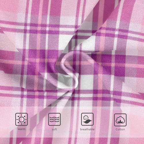 Marble Patterned Plaid Girls' Underwear Moisture Wicking Organic Underpants for Kids in Sizes 2T,3T, 4T, 5T, 6Y and 8Y3