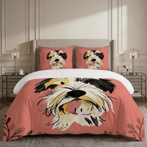 Housse de couette 135x200 cm chiot originale pour décorer joyeusement une chambre d'enfant ou d'ado - 2