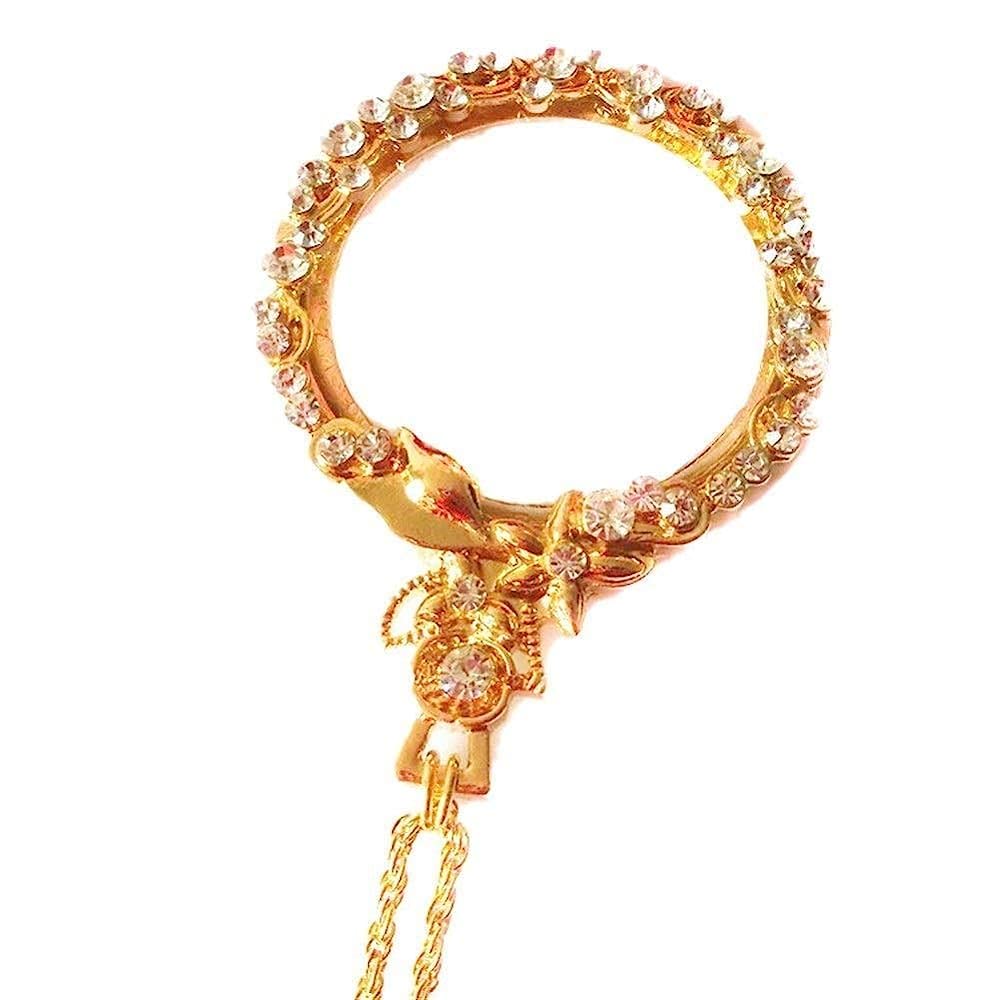 Lente d'Ingrandimento, Lente d'Ingrandimento retrò 10X, Amplificatore di Lettura per Collana, Lente d'Ingrandimento ad Alta chiarezza, Lente d'Ingrandimento Luminosa/Oro