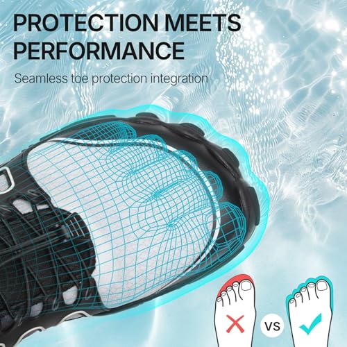 Barefoot Water Shoes Women Men Adult Hiking Swim Beach River Pool Hike Guarding Shoes Aqua Socks Protective Comfort Wide Toe Box Width Rock Climbing Vacation Outdoor 2025 New3