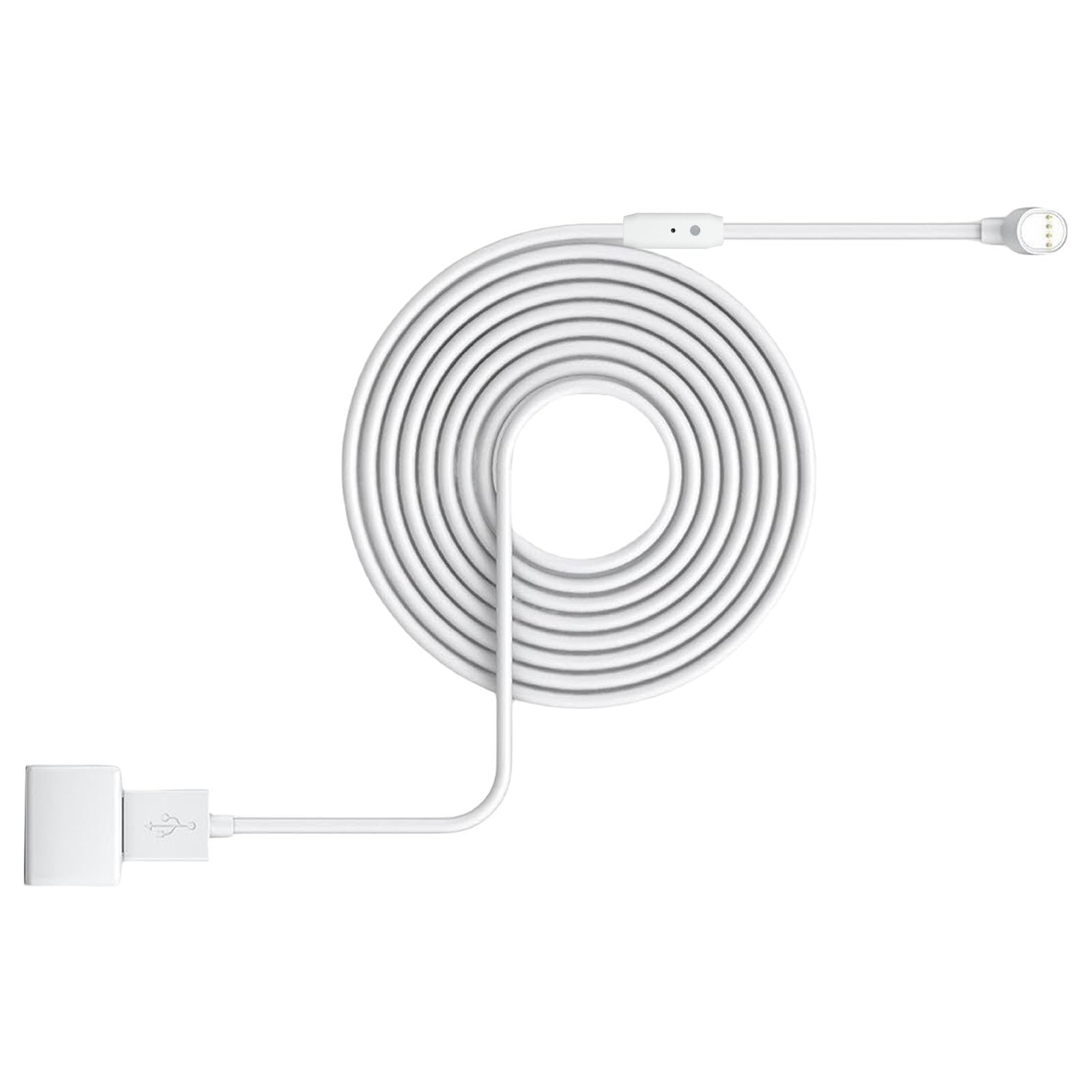 Zwwaazhf 5.2 Meters Sturdy Brass Usb Charging Cable For Nest Cams With Strong Head For Continuous Charging 5.2M / 7.6M / 10M Length Usb Extension Cable