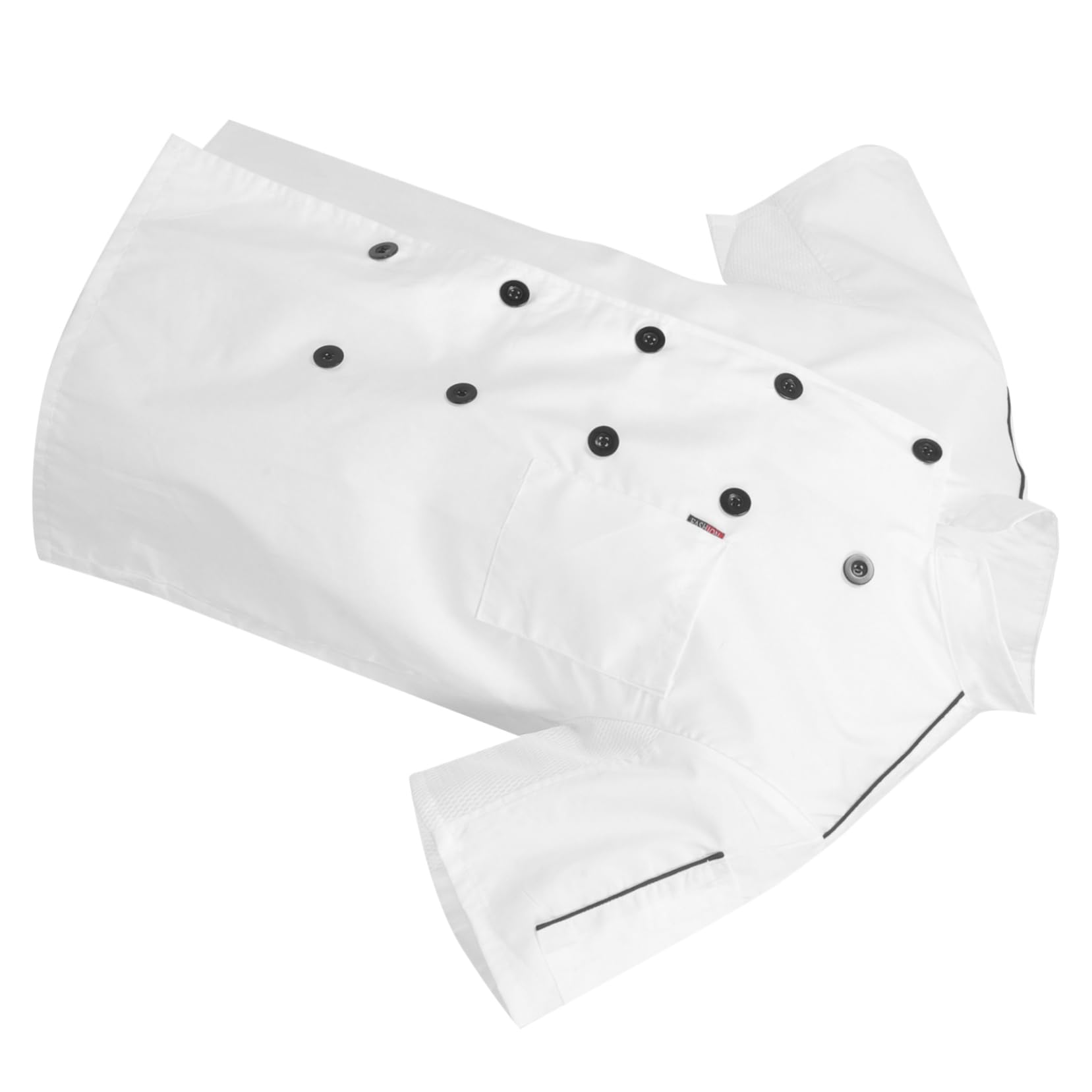 Ipetboom Chef Work Clothes Chef Coat Checkered Embroidered Cook Sleeve for Kitchen Short Unisex Shirt Men Adults Restaurant Has Chef Coats Chefs Coat Chef Clothes Polyester