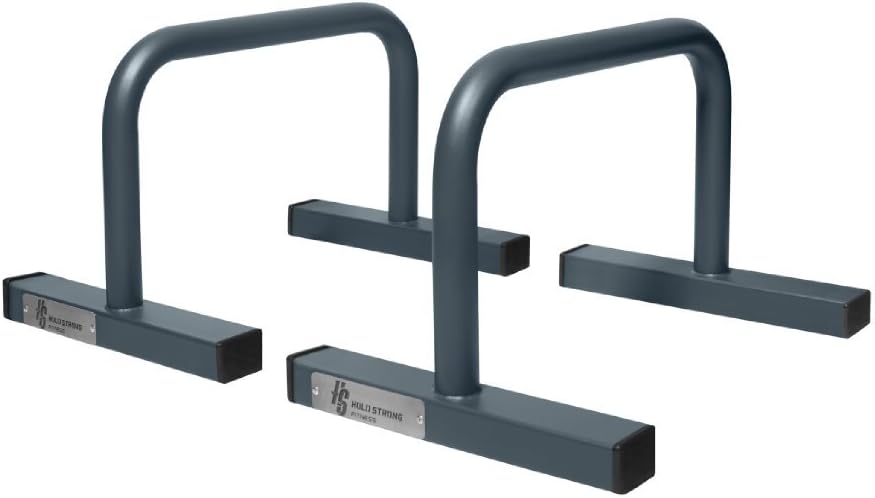Low Parallettes (for Calisthenics, Bodyweight Workouts) - Push Up Bars - Handstand Push Ups, Sit Up, Planche, V-Sit