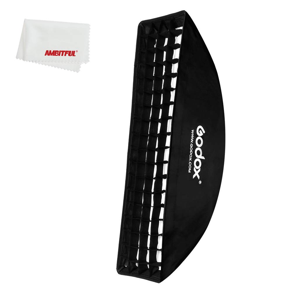 Godox Grid Softbox Strip Softbox Strip Box Beehive Honeycomb Grid Bowens Halterung für Fotostudio (FW22x90)