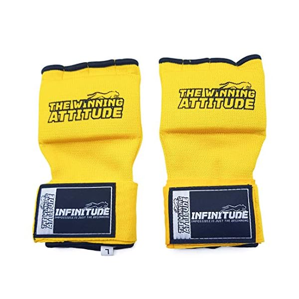 Infinitude-Fight-Boxing-Inner-Gloves-Gel-Padded-Hand-Wraps-Elastic-Hand-Wraps-for-Boxing-Gloves-Quick-Wraps-Men-Women-Kickboxing-Muay-Thai-MMA-Bandages-Fist-Knuckle-Wrist-Wrap Infinitude Fight Boxing Inner Gloves Gel Padded Hand Wraps Elastic Hand Wraps for Boxing Gloves Quick Wraps Men & Women Kickboxing Muay Thai MMA Bandages Fist Knuckle Wrist Wrap (Yellow, Large)