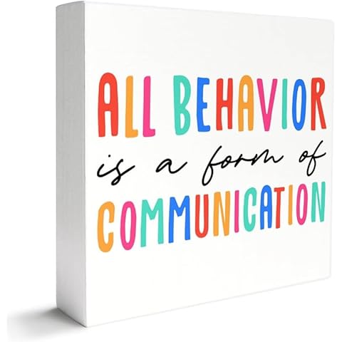 PILIPALALA Autism Decor Wooden Box Sign Autism Awareness Classroom Home Office Desk Decor Kids Autism Decoration Acceptance Autism Awareness Month Gifts 5x5 in Cover