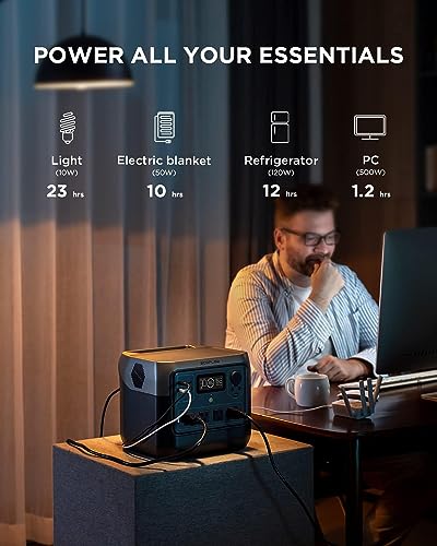 EF ECOFLOW Solar Generator River 2 Pro 768Wh LiFePO4 Battery with 220W Solar Panel, 4x800W AC Outlets (1600W Surge), Portable Power Station for Home Backup Outdoors Camping RV Emergency - Image 3