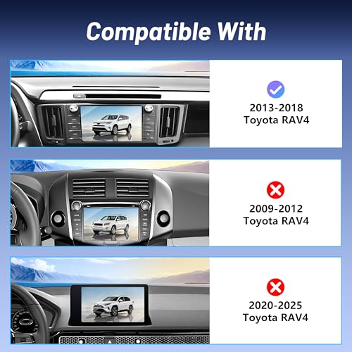 Image of Phone Mount for Toyota RAV4 (2013-2018),15W Wireless Car Charger,Magnetic Phone Holder,Dashboard Hands Free Mobile Holder,360 Adjustable,2014 2015 2016 2017 RAV-4 Interior Accessories,New Car Gifts