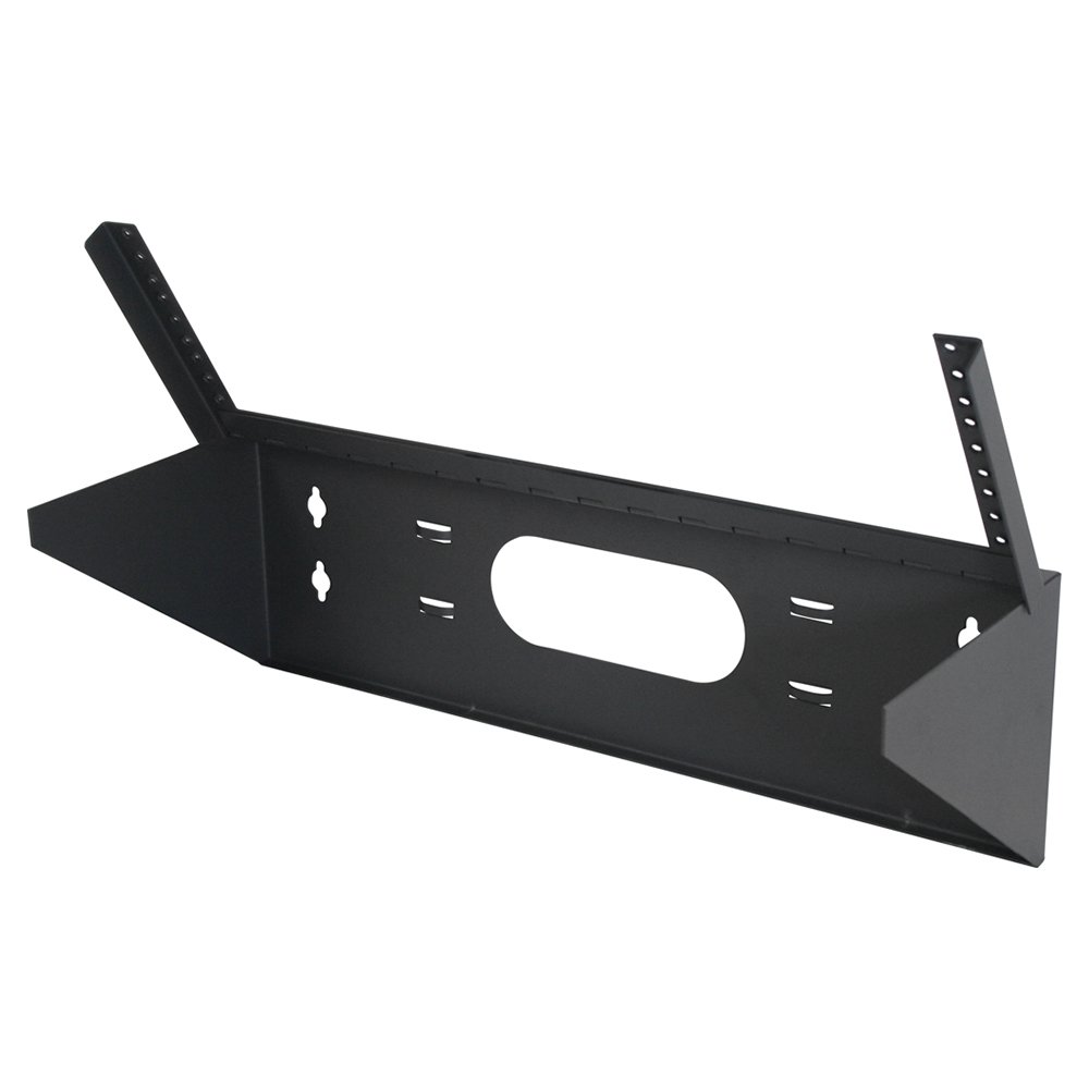 Quest Manufacturing Hinged Vertical Wall Mount Bracket, 2 Unit, 19" x 5" D, Black (WV19-0205H)