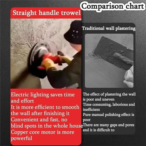 Electric Wall Plastering Machine - 1680W Cement Mortar Trowel, Professional Wall Smoothing Tool for Fast, Efficient Plastering and Finishing.