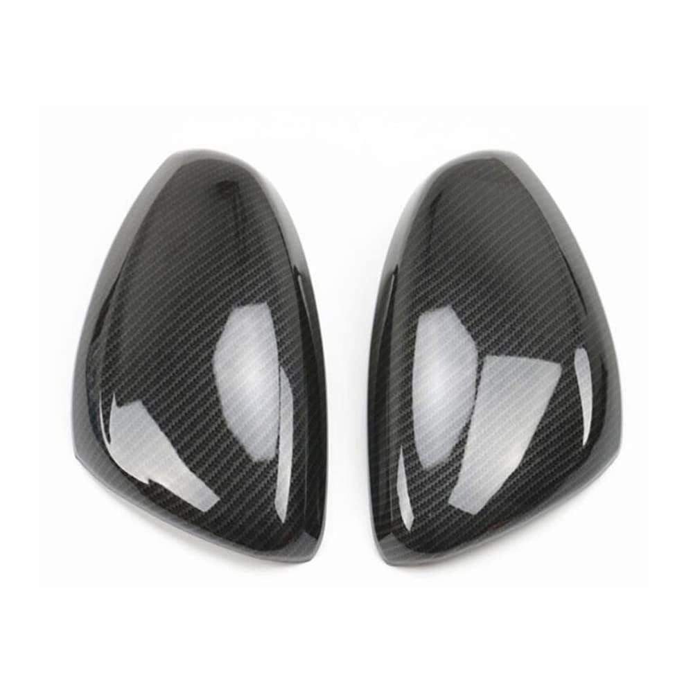 1 Paire Capuchons de Rétroviseur de Voiture pour Peugeot 208 2008 2014-2018,Coque Rétroviseur Latéral Remplacement Gauche Droite Accessoires de Voiture,A/Carbon Fiber Look