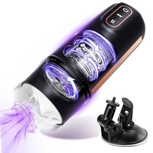 Automatic Stroking Sucking Masturebastorfor Men 7 Vibration Thrusting Machine & Rotating Adult Toy...