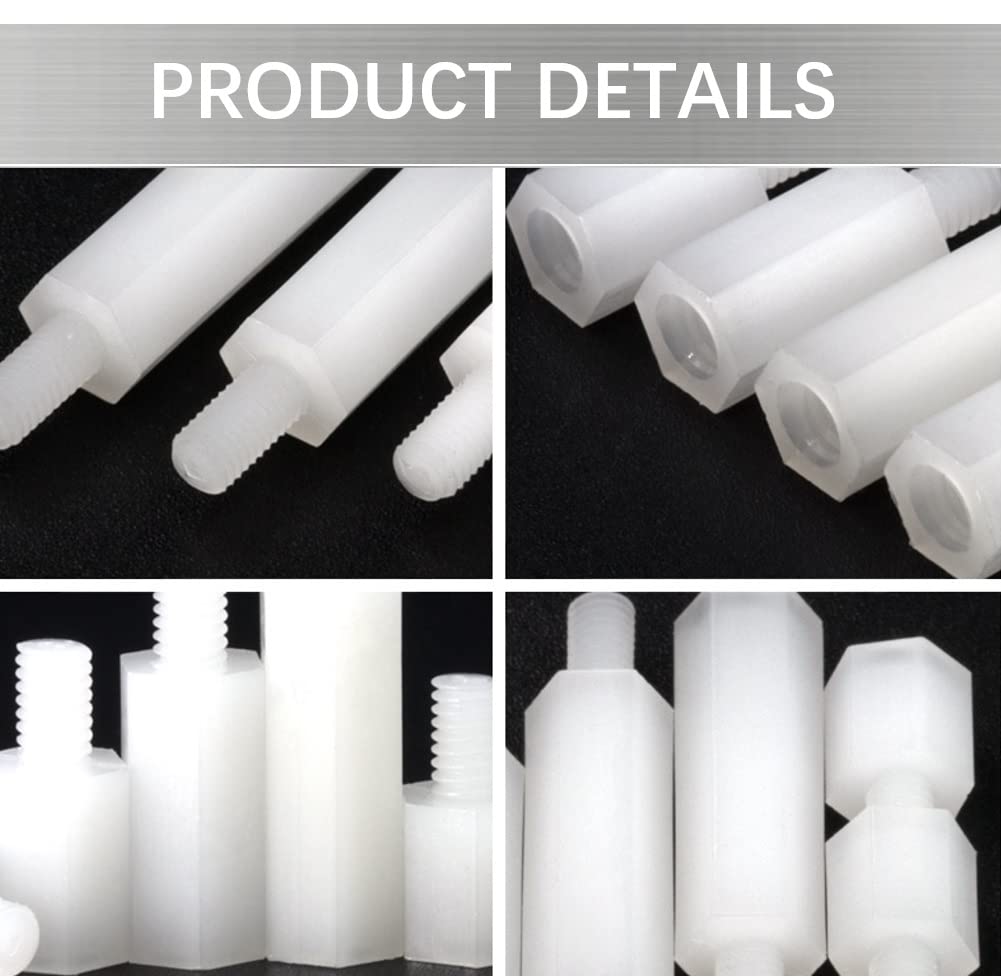 CONPHERON Nylon Hex Afstandhouder Zwart Kunststof Hex Spacer Standoffs M3*25 mm,30 pcs CONPHERON Nylon Hex Afstandhouder Zwart Kunststof Hex Spacer Standoffs M3*25 mm,30 pcs