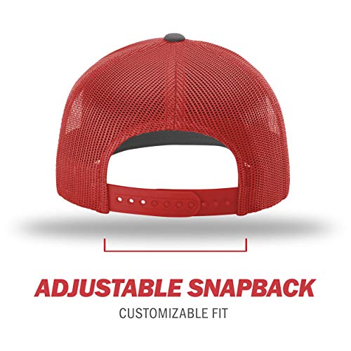 Image of Richardson 112P Patterned Snapback Trucker Hat - Custom Leather Patch Hat | No Minimals | Volume Tiered Pricing