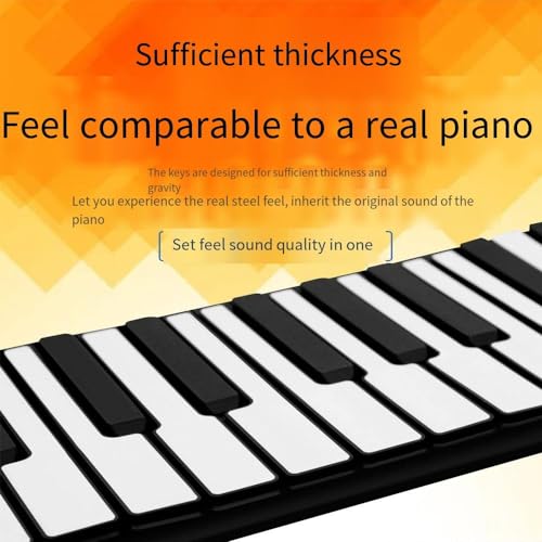 LentLY EP-15 Piano électrique intelligent à 61 touches, clavier de piano électrique numérique portable pliable – Touches d’effets sonores rouges, rechargeable, adapté aux débutants, aux apprenants ava - Les Beatles, Paul McCartney, John Lennon, RIngo Starr, George Harrison LentLY EP-15 Piano électrique intelligent à 61 touches, clavier de piano électrique numérique portable pliable - Touches d'effets sonores rouges, rechargeable, adapté aux débutants, aux apprenants ava – Image 7