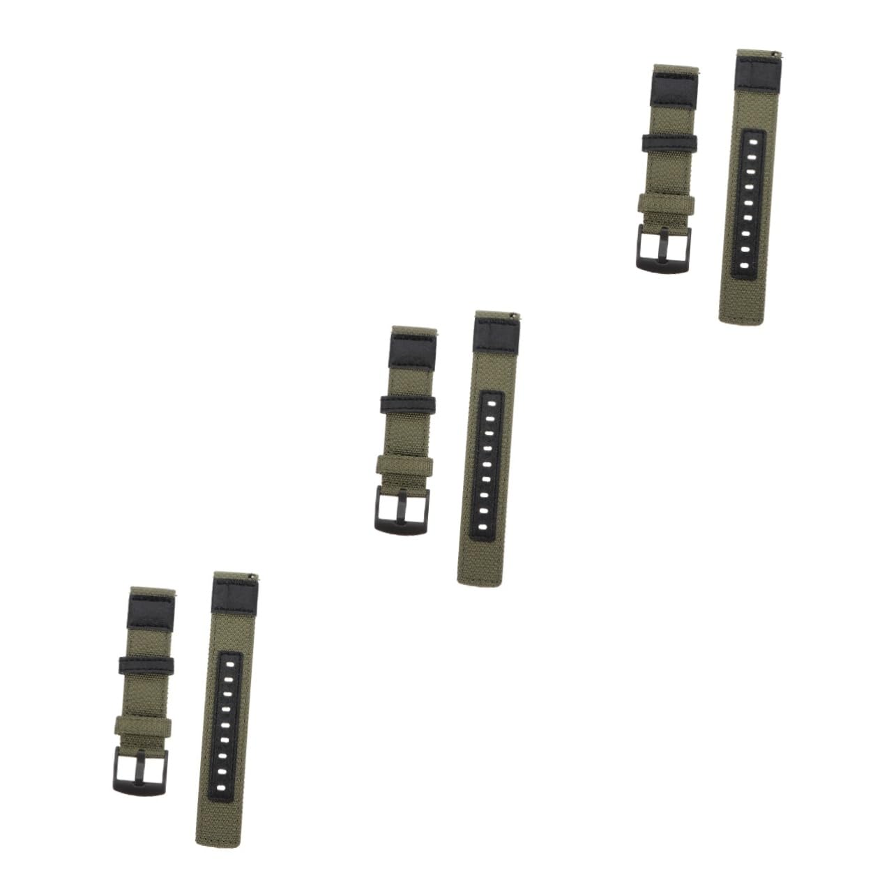 Mikikit 3pcs Replacement Band for S3 S2 Nylon Watchband Buckle Quick Release Chic and Fashion