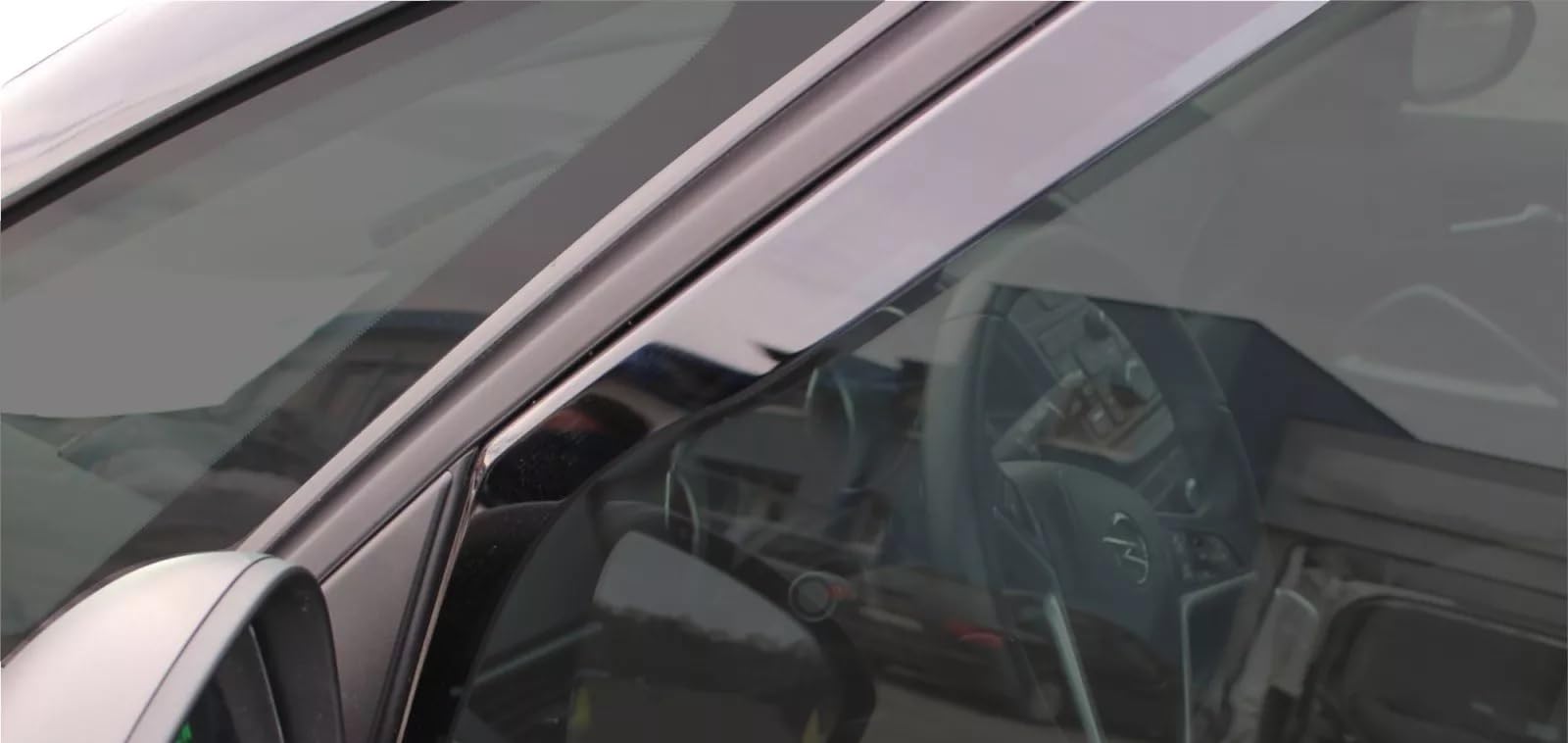 4 szt. Przezroczyste deflektory przeciwdeszczowe do przednich i tylnych szyb samochodowych kompatybilne z Opel Zafira C (Tourer) 2011-2019