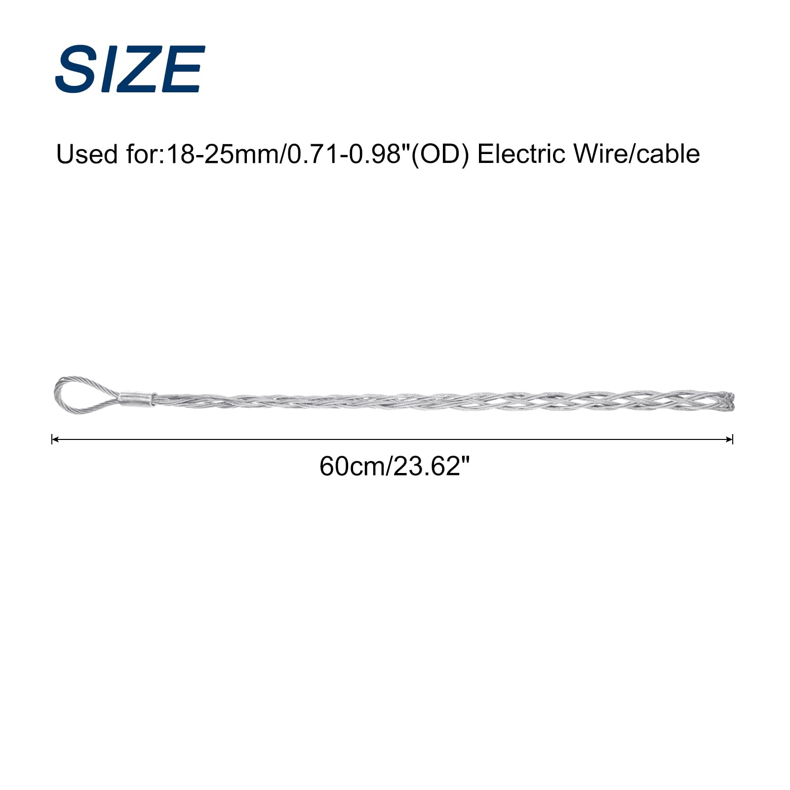 Galvanized Steel Wire MECCANIXITY 15-20MM & 20-25MM Single Head Wire Threader Cable Cable Puller Galvanized Steel Wire MECCANIXITY 15-20MM & 20-25MM Single Head Wire Threader Cable Cable Puller